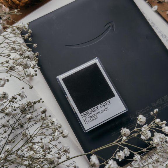 Morally Grey Paint Chip Phone / E-reader Grip: Booktok Reader Accessory