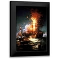 thumbnail image 1 of Moran, Edward 11x14 Black Modern Framed Museum Art Print Titled - Burning of the Frigate Philadelphia Tripoli Harbor, Feb 16, 1804, 1 of 5