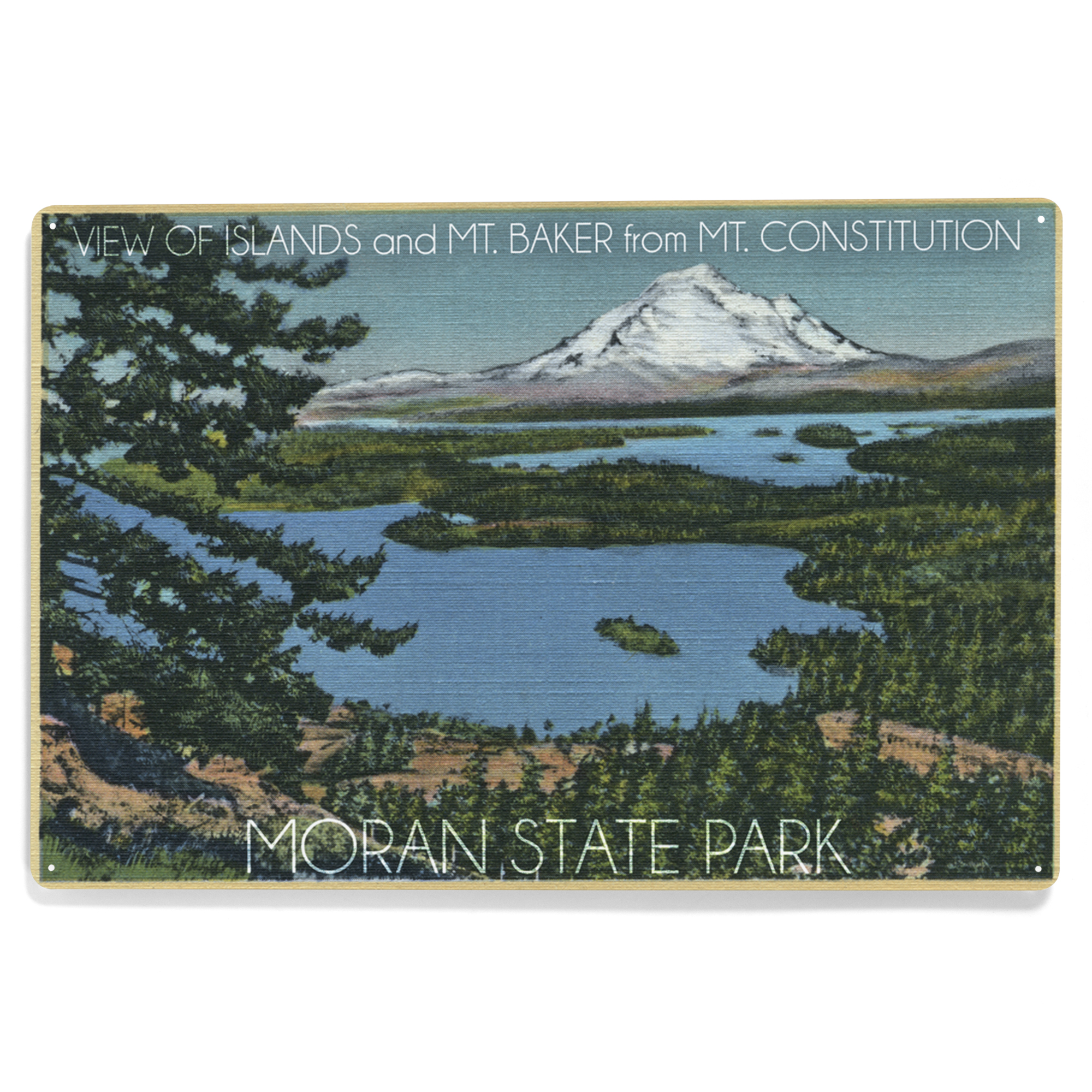 Moran State Park, San Juan Islands, Washington, Islands and Mt. Baker ...