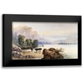 thumbnail image 1 of Moran, Thomas 18x12 Black Modern Framed Museum Art Print Titled - Buffalo Watering, 1 of 5