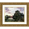 thumbnail image 1 of Moran, Thomas 18x15 Gold Ornate Wood Framed with Double Matting Museum Art Print Titled - Sunset, 1 of 4