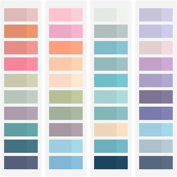 Morandi Color Repositionable Page Markers Writable Book Labels Sticky Flags