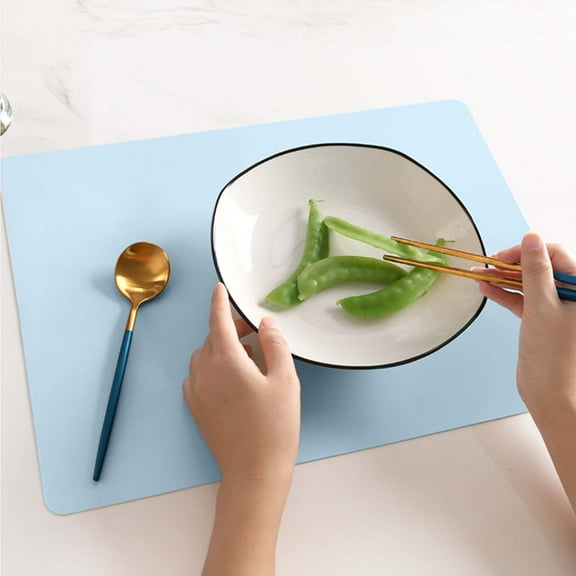 Morandi Color Silicone Placemat for Children - Durable Insulated Table Mat for Cup and Pot