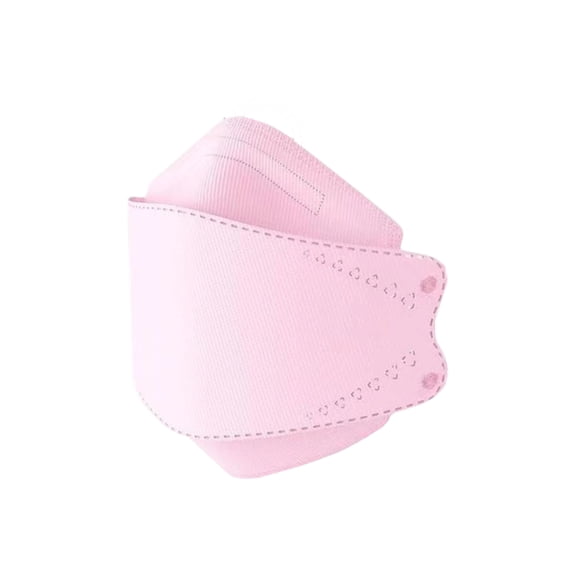 Morandi Colored Disposable Face Masks 8 Inch 3D Fish Style Breathable Protective Face Covers Soft Comfortable Daily Use Pink 10 Pack