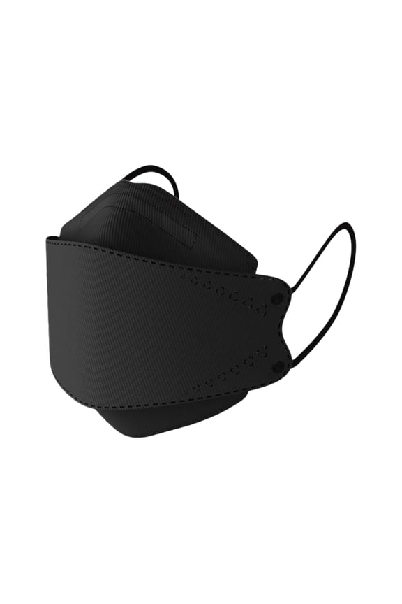 Morandi Colored Kn95 Disposable Face Masks 8 Inch Durable Breathable 3D Contoured Protective Face Covers Comfortable Earloop Daily Wear Black 10 Pack