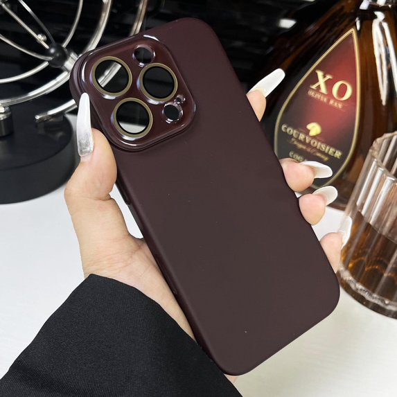 Morandi Series Case for Apple iPhone 15 Pro Max, iPhone 15 Pro Max Case, Slim Fit Camera Lens Protective Shockproof Anti-Scratch Stylish Phone Case for iPhone 15 Pro Max, Winered