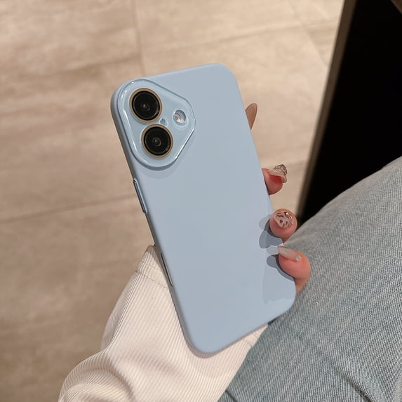 Morandi Series Case for Apple iPhone 16, iPhone 16 Case, Slim Fit Camera Lens Protective Shockproof Anti-Scratch Stylish Phone Case for iPhone 16, Blue