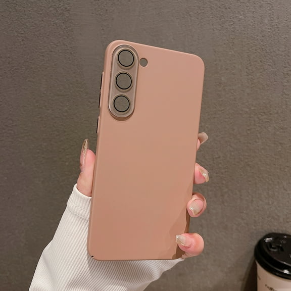 Morandi Series Case for Samsung Galaxy S22, Samsung Galaxy S22 Case, Slim Fit Camera Lens Protective Shockproof Anti-Scratch Stylish Phone Case for Samsung Galaxy S22, Rosegold