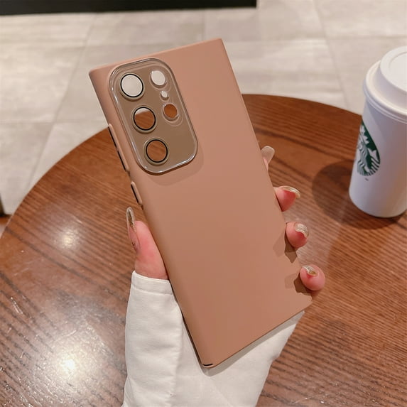 Morandi Series Case for Samsung Galaxy S22 Ultra, Samsung Galaxy S22 Ultra Case, Slim Fit Camera Lens Protective Shockproof Anti-Scratch Stylish Phone Case for Samsung Galaxy S22 Ultra, Rosegold