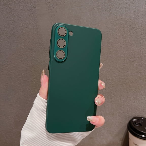 Morandi Series Case for Samsung Galaxy S24, Samsung Galaxy S24 Case, Slim Fit Camera Lens Protective Shockproof Anti-Scratch Stylish Phone Case for Samsung Galaxy S24, Darkgreen