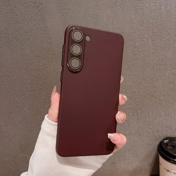Morandi Series Case for Samsung Galaxy S24, Samsung Galaxy S24 Case, Slim Fit Camera Lens Protective Shockproof Anti-Scratch Stylish Phone Case for Samsung Galaxy S24, Winered