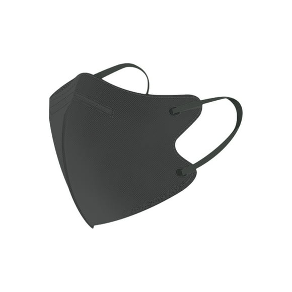Morandi color mask 3d three-dimensional kn95 adult children disposable four-layer ear mask independent packaging-black