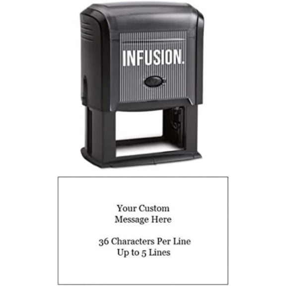 MorandiMal Self-Inking Custom Rubber Stamp (Personal or Business Use) - Choose from 16 Colors (1-1/2" x 2-3/8")