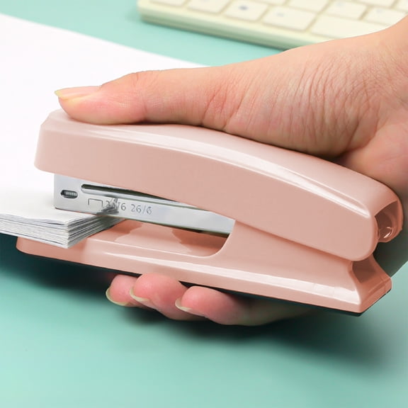 Morandis Color Energy Saving Stapler Small Portable Office Desktop Stapler Heavy Duty Mini Binding Machine Plastic Metal Multicolor 1pcs 11x4x3cm