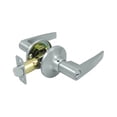 thumbnail image 1 of Deltana 6411-26D Morant Home Series Flat Handle Leverset Single Cylinder Brushed Chrome, 1 of 2