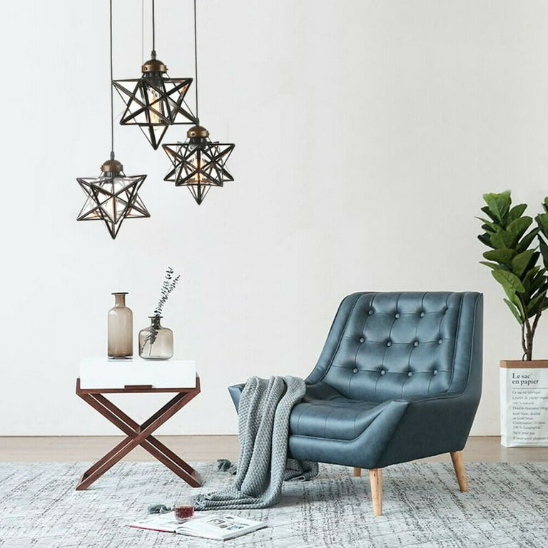 Glass star pendant light clearance