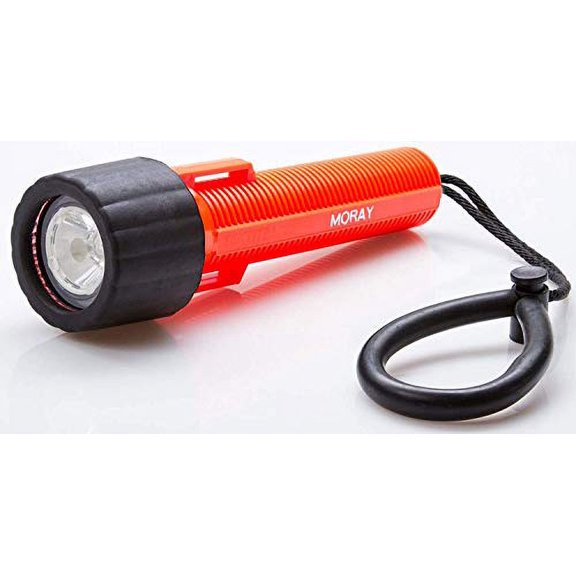 Moray Divers Communication Torch LED Flashlight/Noisemaker (Orange)