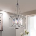 Modern Chrome Square Pendant Light: Style Meets Functionality for Your Home