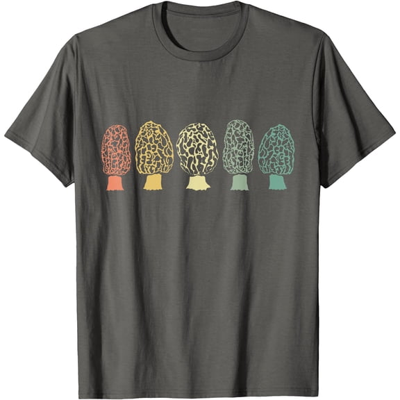 Morchel Mushroom Forest Morchel Mushroom Collector Gift Unisex T-Shirt for Men Women Kids Toddler,Dark Chocolate Color,Size L