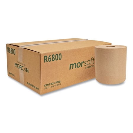 Morcon Paper Morsoft Universal Roll Towels, 1-Ply, 8 - 2 Pack