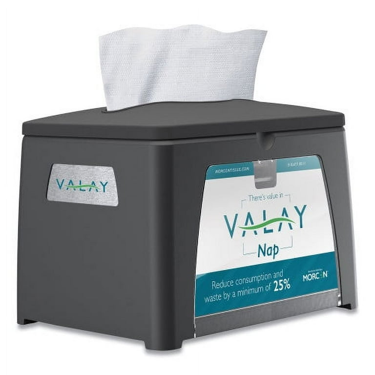 Valay Table Top Napkin Dispenser, 6.5 x 8.4 x 6.3, Black Valay Table Top Napkin Dispenser, 6.5 x 8.4 x 6.3, Black