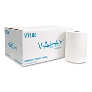 Morcon Tissue 10 Inch TAD Roll Towels, 1-Ply, 10 x 550 ft, White, 6 Rolls/Carton -MORVT106