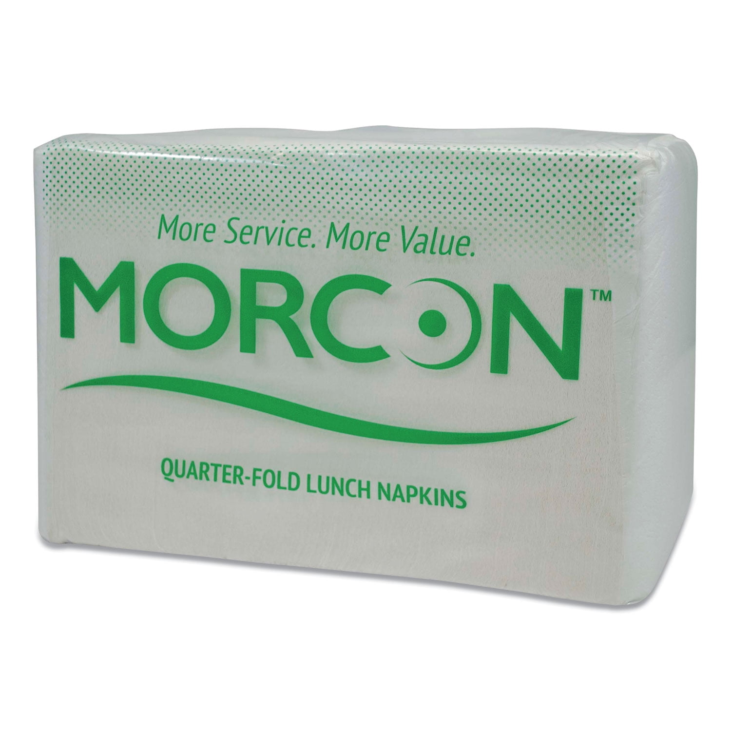 Morcon Tissue Morsoft 1/4 Fold Lunch Napkins, 1 Ply, 11.5" X 11.5", White, 6,000/carton