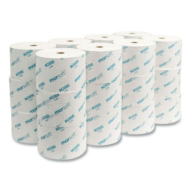 Morcon Tissue Small Core Toilet Paper, Septic Safe, 1-Ply, White, 3.9 ...