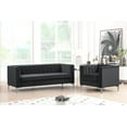 thumbnail image 1 of Morden Fort Contemporary Living Room Set Velvet Upholstered Accent Chair Sofa Black, 1 of 8