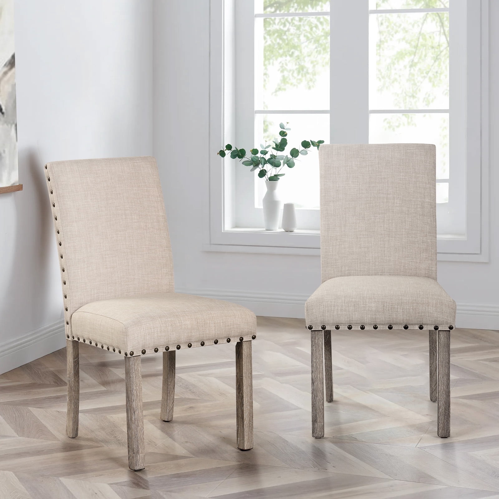Morden Fort Dining Chairs Set of 2, Upholstered Dining Room Chair with ...