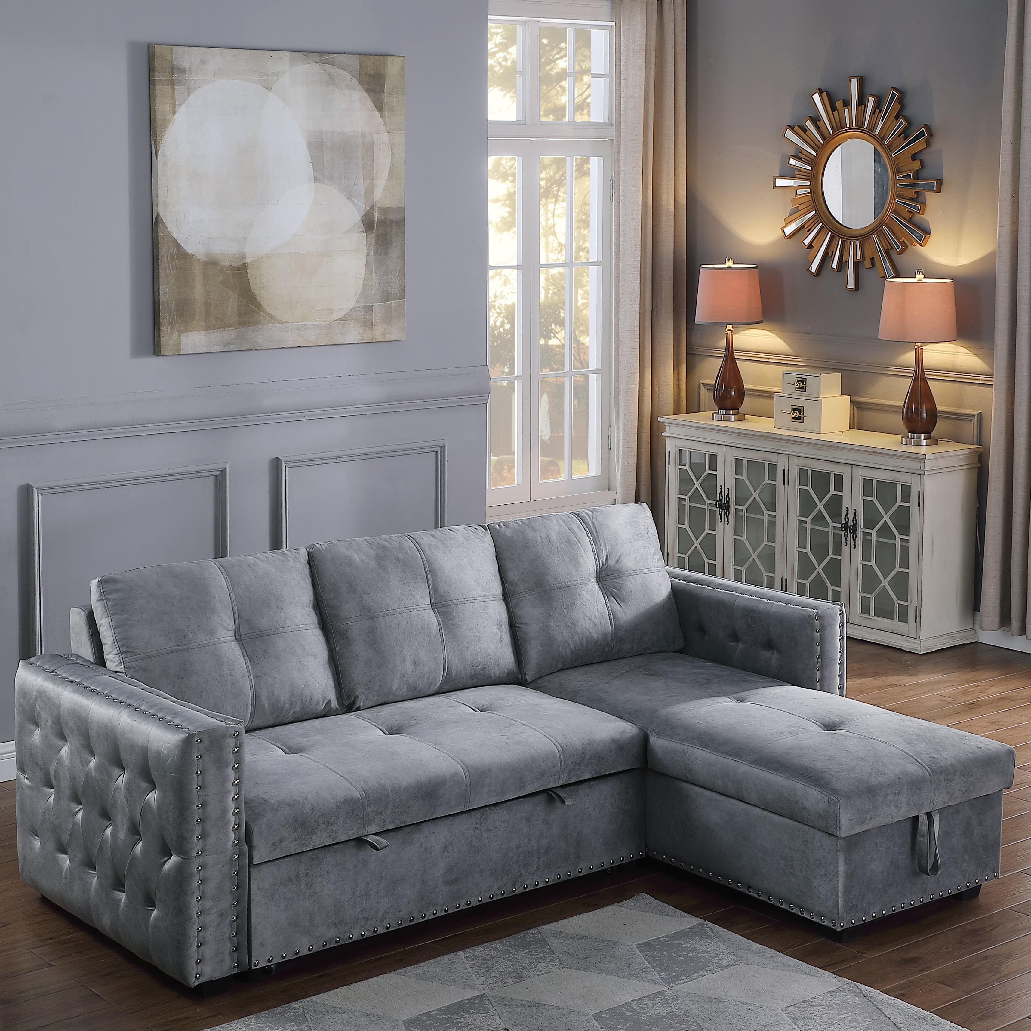 Morden Fort Sectional Sleeper Sofa With