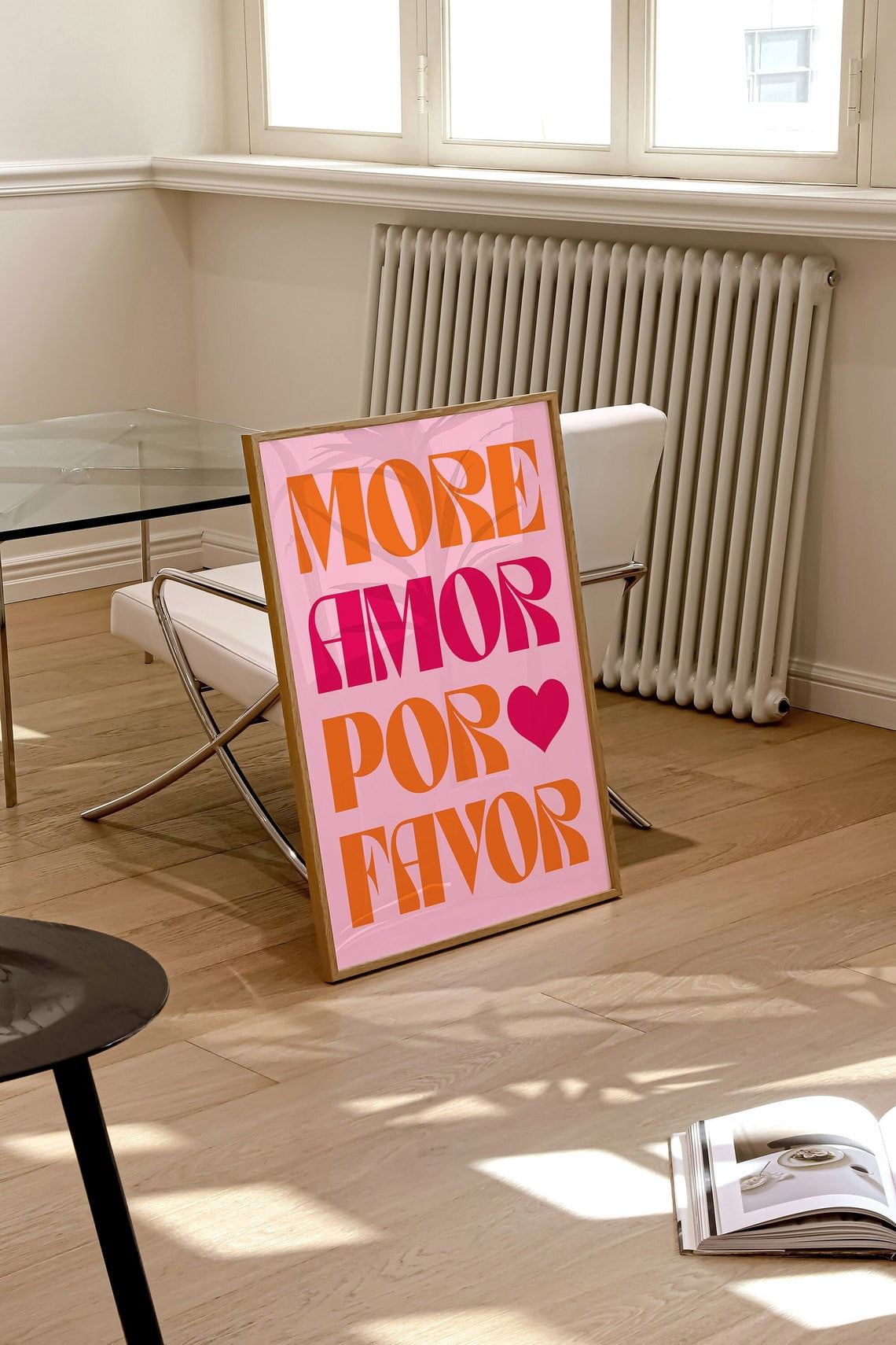 More Amor Por Favor Trendy Spanish Quote Wall Art Print, Maximalist ...