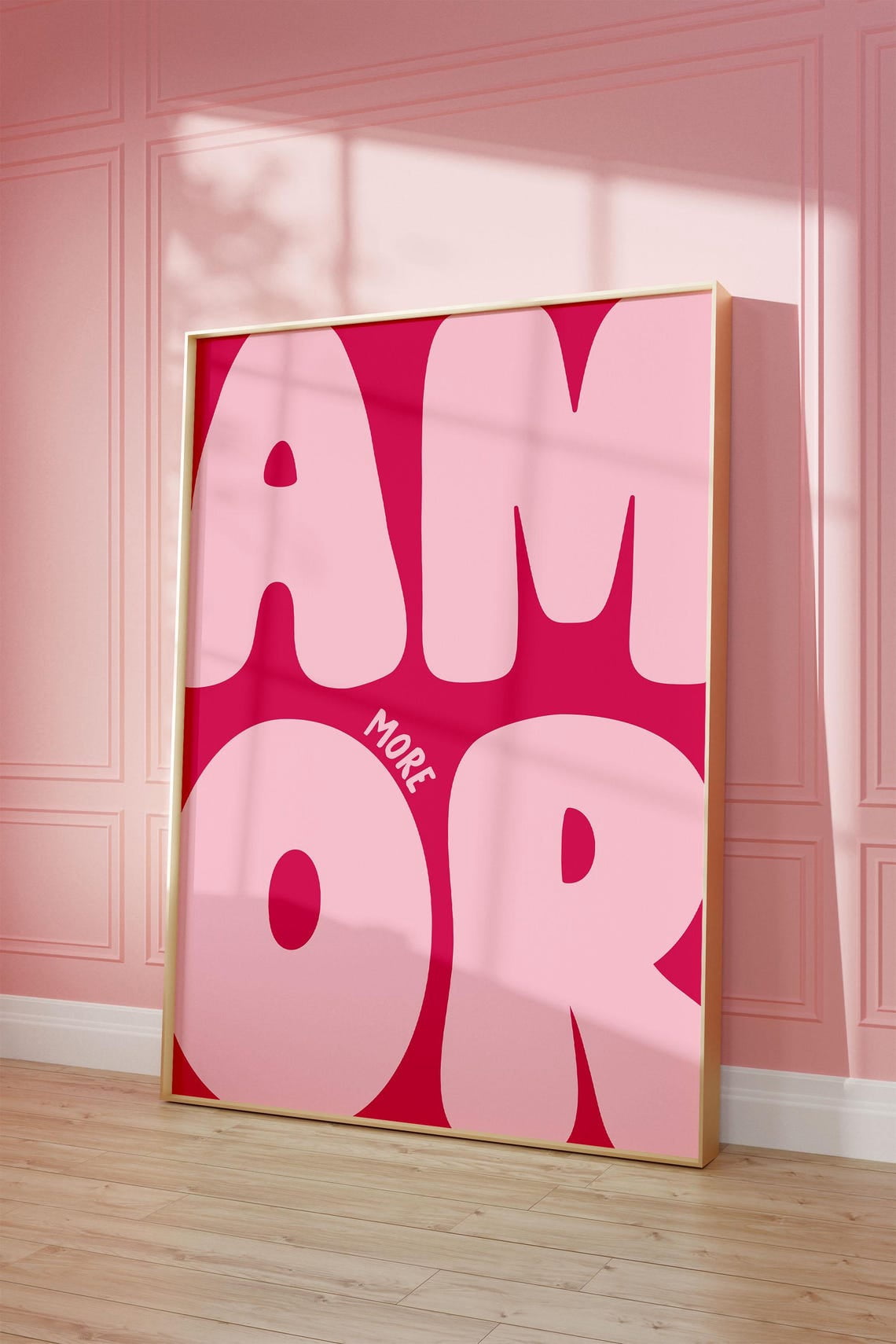 More Amor Wall Art Print, Hot Monochrome Spanish Saying, Dorm Room And ...