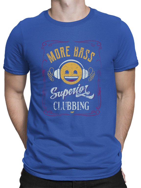 More Bass - Superior Clubbing Retro Emoji DJ Men's T-shirt