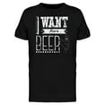 thumbnail image 1 of More Beer T-Shirt Men -Image by Shutterstock, Male 3X-Large, 1 of 2