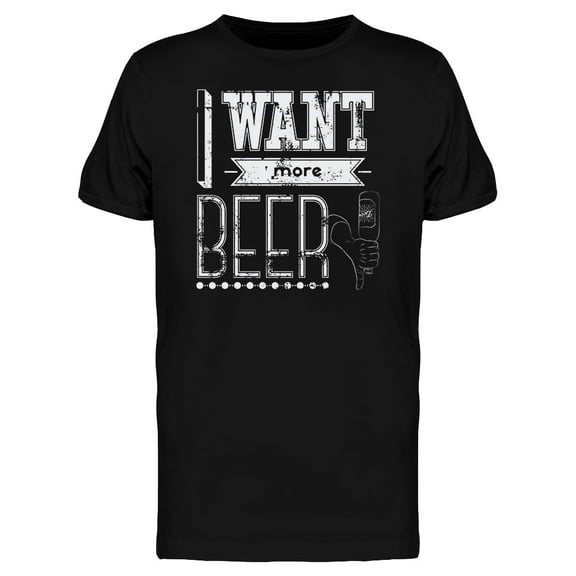 More Beer T-Shirt Men -Image by Shutterstock, Male 3X-Large