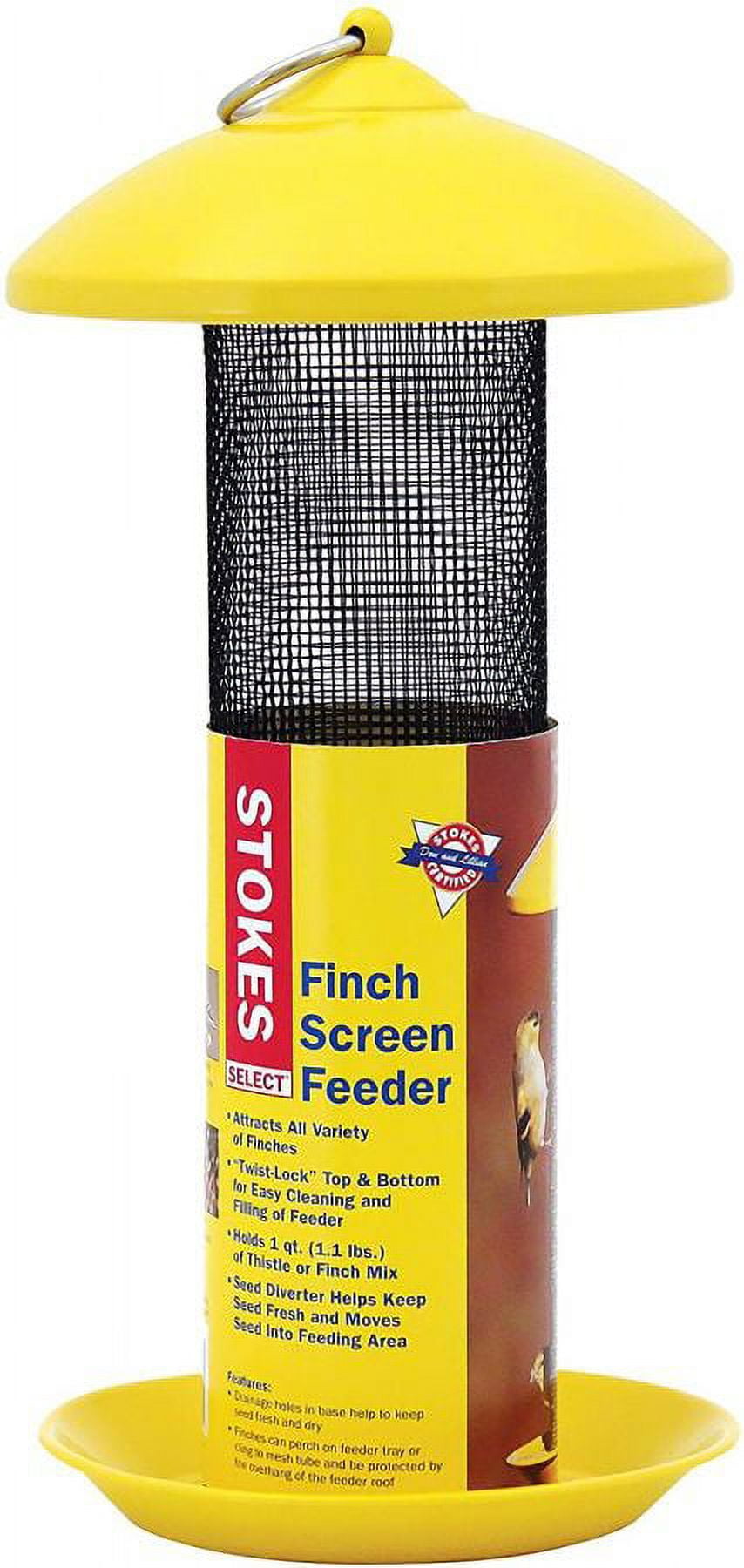 Stokes Select Finch 1 qt. Screen/Plastic Thistle Tube Seed Feeder Stokes Select Finch 1 qt. Screen/Plastic Thistle Tube Seed Feeder