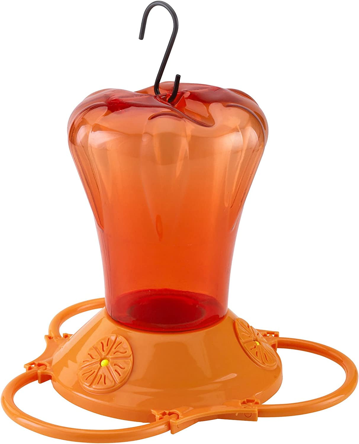 More Birds 38125 Oriole Plastic Orange Wild Bird Feeder with Bee Guard