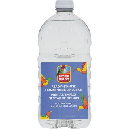 More Birds 64 Oz. Clear Ready To Use Liquid Hummingbird Nectar MB707