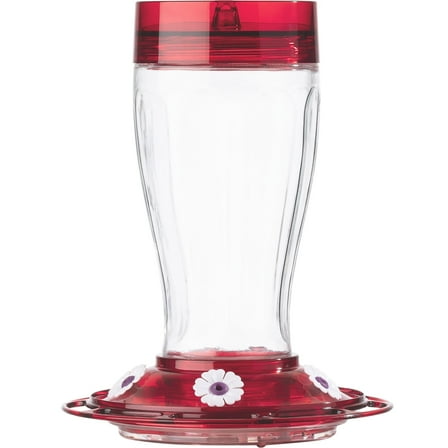 More Birds Big Gulp Hummingbird Feeder, Glass Bottle, 40-oz Nectar Capacity
