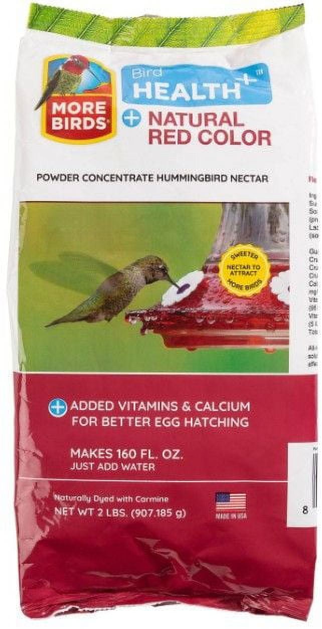 More Birds Health Plus Natural Red Hummingbird Nectar Powder