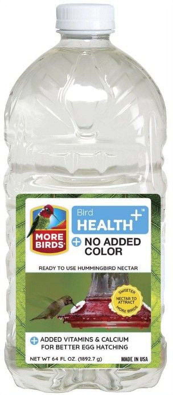 More Birds Health Plus Ready To Use Hummingbird Nectar Clear 64 oz PACK