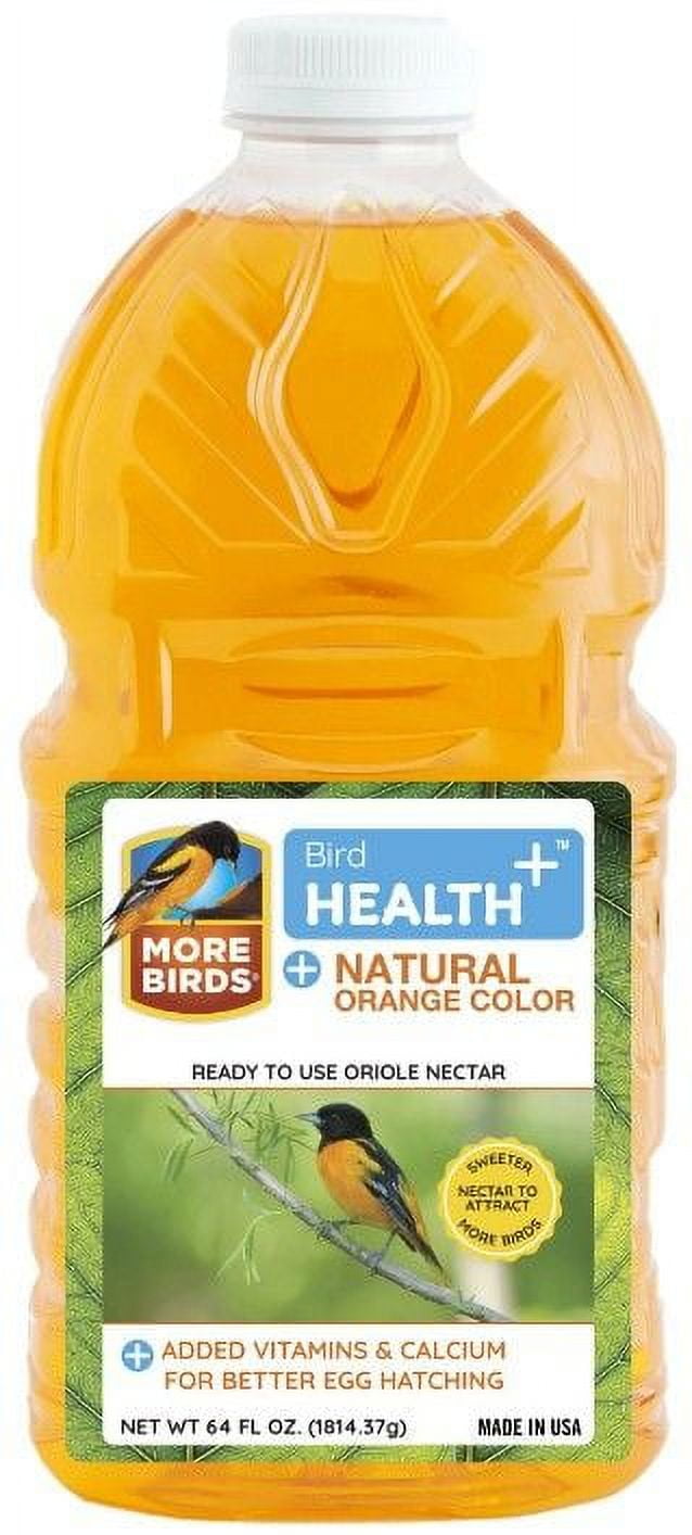 More Birds Health Plus Ready To Use Oriole Nectar Natural Orange Bird