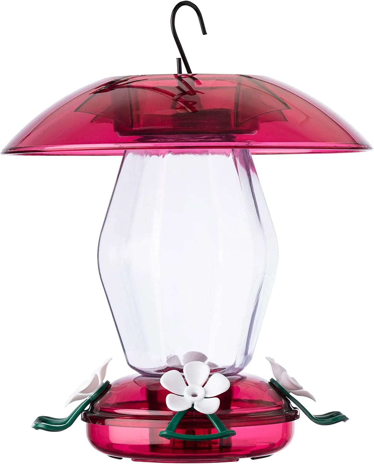 More Birds Plastic Jubilee Hummingbird Feeder with Ant Moat, 20 oz. capacity