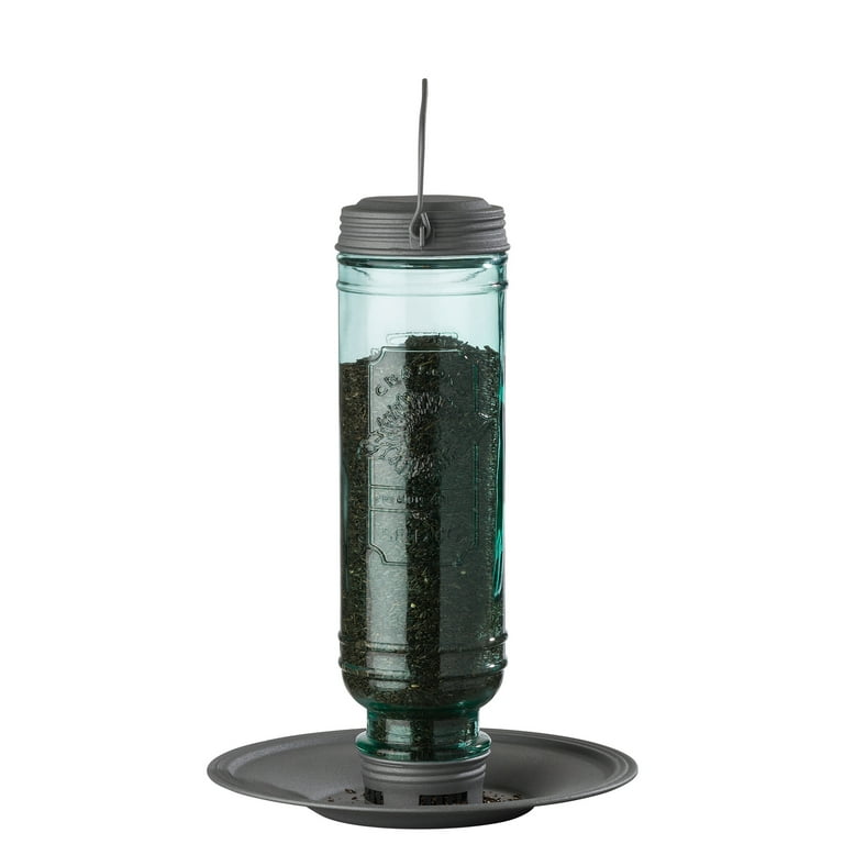 Stokes Select Songbird Vintage Bird Feeder, Glass Bottle, Thistle Seed Option, 1.5 lb Bird Seed Capacity Stokes Select Songbird Vintage Bird Feeder, Glass Bottle, Thistle Seed Option, 1.5 lb Bird Seed Capacity