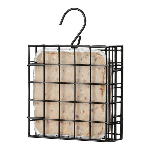 More Birds Suet Cage Bird, Fruit and Suet Feeder, Single Cake Capacity