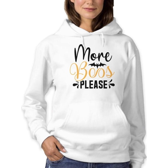 More Boos Please Hoodie Women -Image by Shutterstock, Female 3X-Large