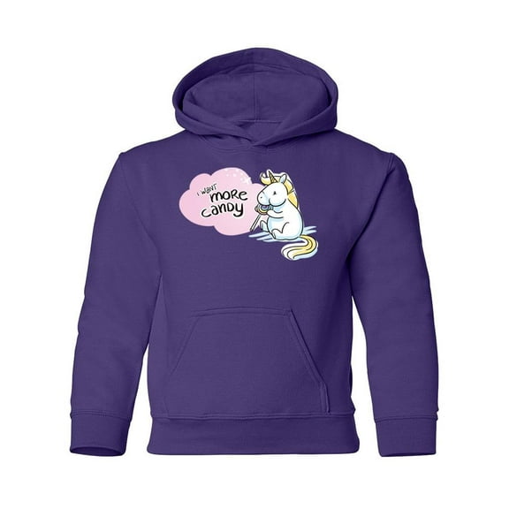 More Candy, Cute Unicorn Hoodie Juniors -Image by Shutterstock,  Medium