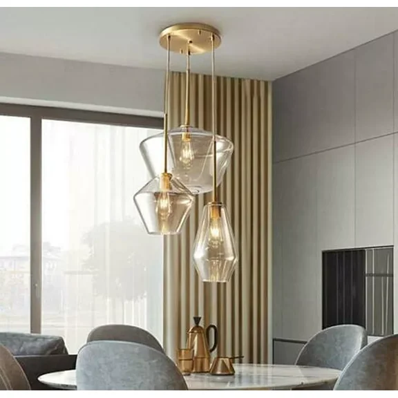 More Change Modern Pendant Lamp Lighting Crystal Glass shade LED Chandelier Ceiling Lights