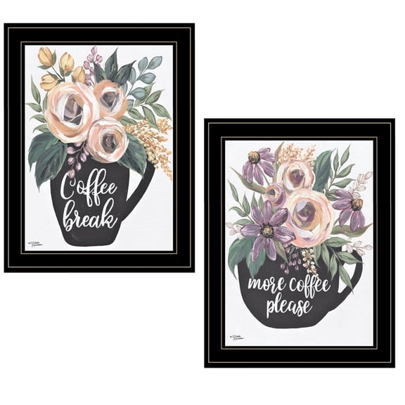 More Coffee Please/Coffee Break by Michele Norman Print Wall Art WoodMulti-Color